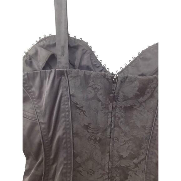 TRIPP NYC Daang Goodman Corset Tutu Pleated Gothic Black Dress  Sz L - Picture 8 of 12